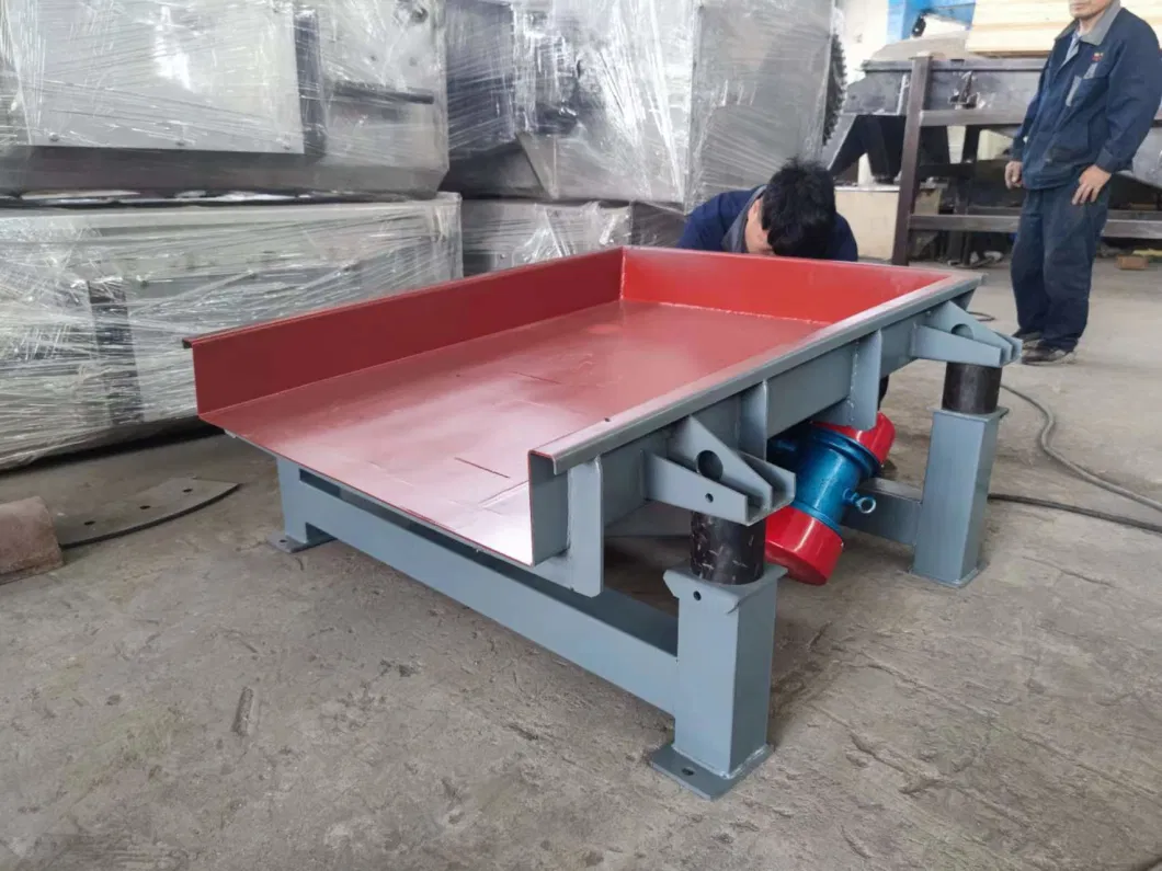 Food Wheat Starch Flour Rice Linear Hopper Vibratory Conveyor for Sale/Stainless Steel Grading Vibro Feeder Manufacturer